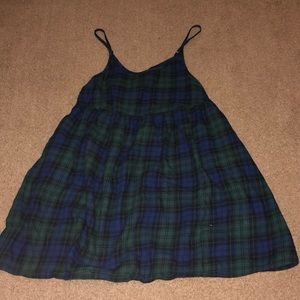 Babydoll plaid dress